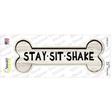 Stay Sit Shake Novelty Bone Sticker Decal