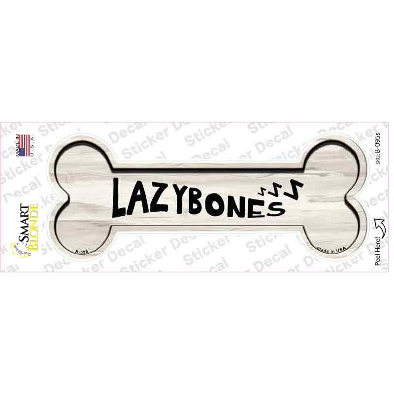 Lazybones Novelty Bone Sticker Decal
