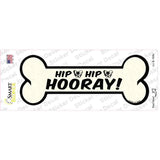 Hip Hip Hooray Novelty Bone Sticker Decal