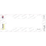White Solid Novelty Bone Sticker Decal Small