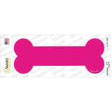 Pink Solid Novelty Bone Sticker Decal Small
