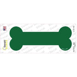 Green Solid Novelty Bone Sticker Decal Small