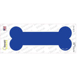 Blue Solid Novelty Bone Sticker Decal Small
