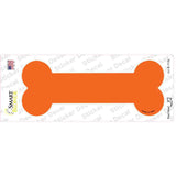 Orange Solid Novelty Bone Sticker Decal Small