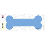 Light Blue Solid Novelty Bone Sticker Decal Small