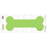 Lime Green Solid Novelty Bone Sticker Decal Small