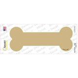 Gold Solid Novelty Bone Sticker Decal Small