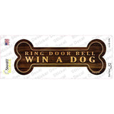 Win A Dog Novelty Bone Sticker Decal Small