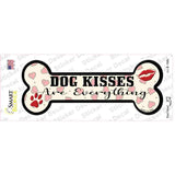Dog Kisses Novelty Bone Sticker Decal
