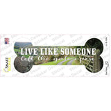 Left Gate Open Novelty Bone Sticker Decal