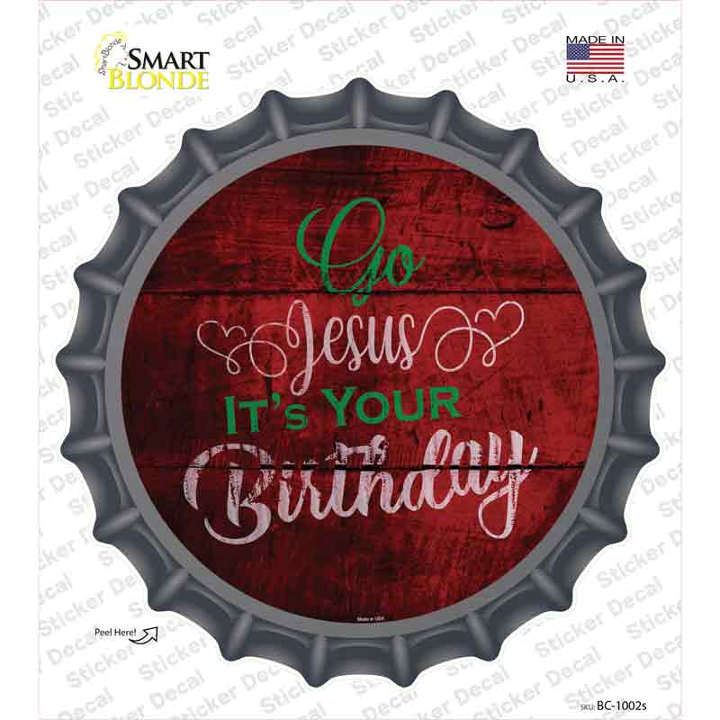 Go Jesus Novelty Bottle Cap Sticker Decal