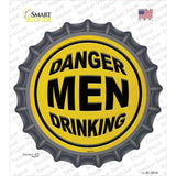 Danger Men Drinking Novelty Bottle Cap Sticker Decal