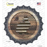 Rabbit on Wood Novelty Bottle Cap Sticker Decal