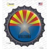 Arizona State Flag Novelty Bottle Cap Sticker Decal