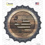 Snail on Wood Novelty Bottle Cap Sticker Decal