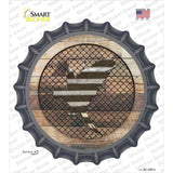 Parrot on Wood Novelty Bottle Cap Sticker Decal