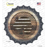 Chameleon on Wood Novelty Bottle Cap Sticker Decal