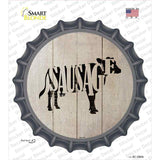 Cows Make Sausage Novelty Bottle Cap Sticker Decal