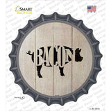 Pigs Make Bacon Novelty Bottle Cap Sticker Decal