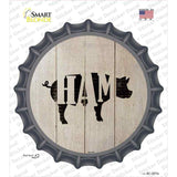 Pigs Make Ham Novelty Bottle Cap Sticker Decal