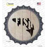Fish Make Fish Novelty Bottle Cap Sticker Decal