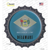 Delaware State Flag Novelty Bottle Cap Sticker Decal