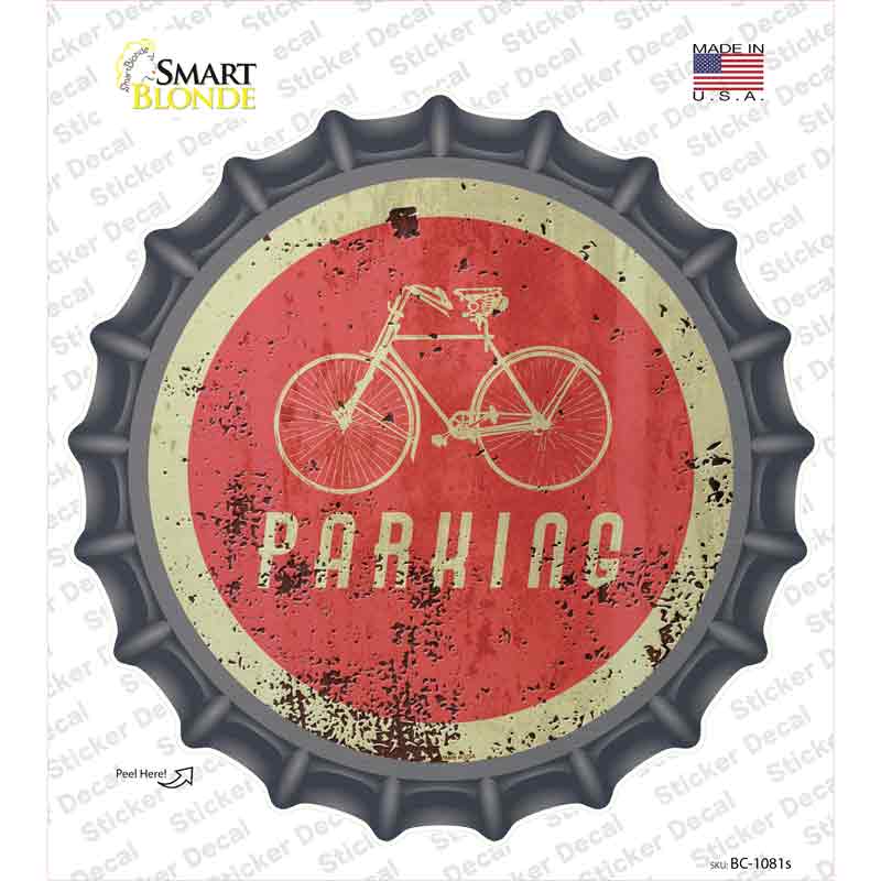 Bicycle Parking Novelty Bottle Cap Sticker Decal