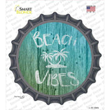 Beach Vibes Novelty Bottle Cap Sticker Decal