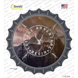Let The Adventure Begin Novelty Bottle Cap Sticker Decal