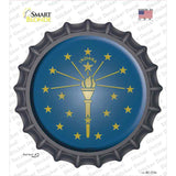 Indiana State Flag Novelty Bottle Cap Sticker Decal