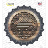 Better On The Farm Pig Novelty Bottle Cap Sticker Decal