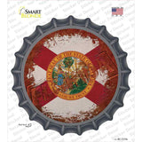 Florida Rusty Stamped Novelty Bottle Cap Sticker Decal