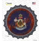 Maine Rusty Stamped Novelty Bottle Cap Sticker Decal