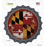 Maryland Rusty Stamped Novelty Bottle Cap Sticker Decal