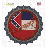 Mississippi Rusty Stamped Novelty Bottle Cap Sticker Decal