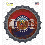 Missouri Rusty Stamped Novelty Bottle Cap Sticker Decal