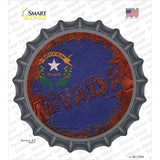 Nevada Rusty Stamped Novelty Bottle Cap Sticker Decal