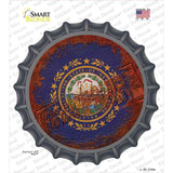 New Hampshire Rusty Stamped Novelty Bottle Cap Sticker Decal