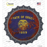 Oregon Rusty Stamped Novelty Bottle Cap Sticker Decal