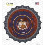 Utah Rusty Stamped Novelty Bottle Cap Sticker Decal