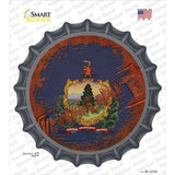 Vermont Rusty Stamped Novelty Bottle Cap Sticker Decal