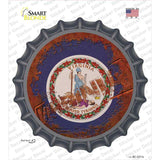 Virginia Rusty Stamped Novelty Bottle Cap Sticker Decal