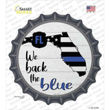 Florida Back The Blue Novelty Bottle Cap Sticker Decal