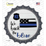 Kansas Back The Blue Novelty Bottle Cap Sticker Decal