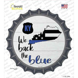 Kentucky Back The Blue Novelty Bottle Cap Sticker Decal