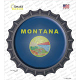 Montana State Flag Novelty Bottle Cap Sticker Decal
