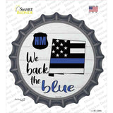 New Mexico Back The Blue Novelty Bottle Cap Sticker Decal