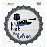 Tennessee Back The Blue Novelty Bottle Cap Sticker Decal