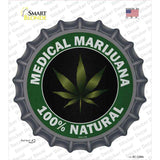 Medical Marijuana Novelty Bottle Cap Sticker Decal