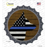 K9 Blue Line Novelty Bottle Cap Sticker Decal